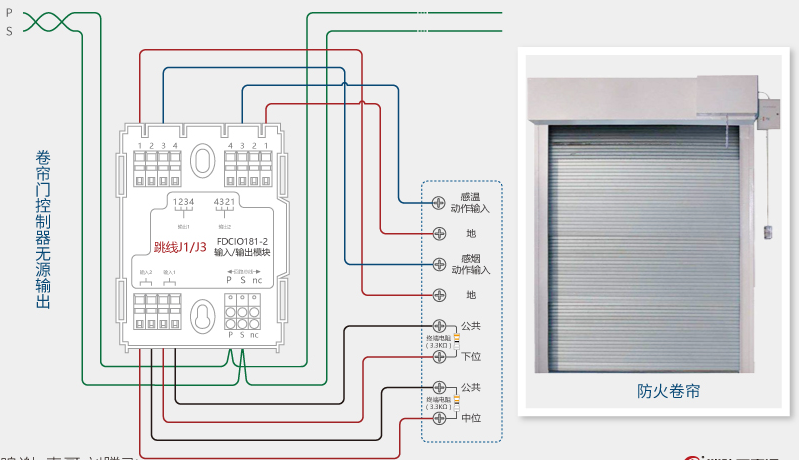 西门子fdcio181-2双输入/输出模块卷帘门控制器1
