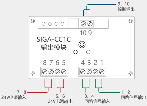 爱德华sigacc1c智能特征单控制模块接线示意图