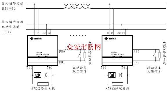 泛海三江kzj-956型输入/输出模块